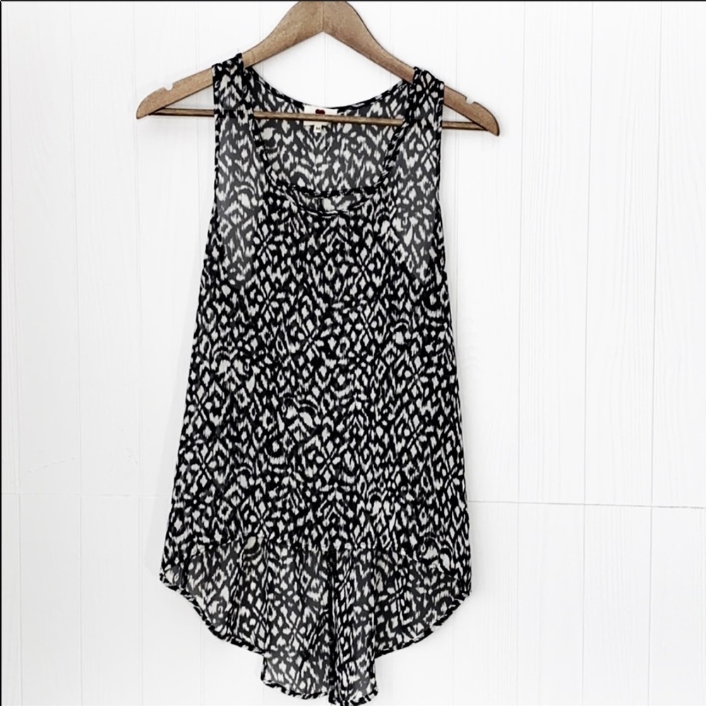 One Clothing | Sheer Sleeveless High Low Tank